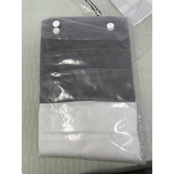 Madison Park Amherst Polyoni Pintuck Window Valance 50(W)" x 18(L)Rod Pocket Top - Picture 3 of 3